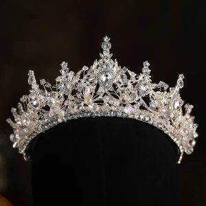Bling Bling Weiß Kristall Legierung Haarschmuck Braut 2024 Hochzeit