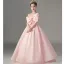Lovely Blushing Pink Birthday Flower Girl Dresses 2022 Ball Gown Spaghetti Straps Sleeveless Backless Pearl Bow Floor-Length / Long Flower Girl Dresses