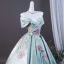 Élégant Vert Citron Perlage Paillettes Appliques Robe De Bal 2026 Robe Boule De l'épaule Manches Courtes Dos Nu
