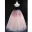 Charming Purple Gradient-Color Prom Dresses 2022 Ball Gown Spaghetti Straps Sleeveless Backless Floor-Length / Long Prom Formal Dresses