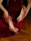 Bling Bling Rouge Paillettes Chaussure De Mariée 2026 Cuir 8 cm Talons Aiguilles À Bout Pointu Mariage Escarpins