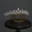 Fine Sølv Rhinestone Bryllup Tiara 2022 Zirkon Legering Tiara Har Tilbehor