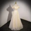 Charmant Bling Bling Champagne Paillettes Robe De Bal 2023 Princesse De l'épaule Manches Courtes Dos Nu Longue Promo Robe De Ceremonie