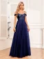 Chic / Belle Doré Paillettes Robe De Soirée 2024 Princesse Bretelles Spaghetti Sans Manches Dos Nu Longue Promo Robe De Ceremonie