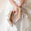Elegant Champagne Beading Leather Wedding Shoes 2026 8 cm Stiletto Heels Pointed Toe Wedding Pumps High Heels