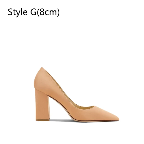 Chic / Beautiful Burgundy Prom Leather Pumps 2024 8 cm Block Heels Pointed Toe High Heels