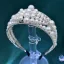 Elegant Sølv Perle Rhinestone Legering Bryllup Har Tilbehor 2024