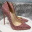 Charmant Rot Geflecktes Abend Pumps 2022 12 cm Stilettos Spitzschuh Pumps Hochhackige