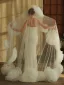 High-end White Handmade  Flower 3 m Wedding Veils 2025 Tulle