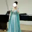 Chinesischer Stil Lavendel Perlenstickerei Pailletten Ballkleider 2026 A Linie Stehkragen Lange Ärmel Sweep / Pinsel Zug Festliche Kleider