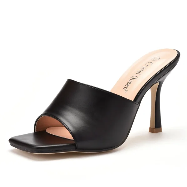 Modest / Simple Green Street Wear Womens Sandals 2023 9 cm Stiletto Heels Open / Peep Toe Sandals High Heels