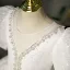 Bling Bling Ivory Pearl Sequins Birthday Flower Girl Dresses 2022 Ball Gown Scoop Neck Puffy Short Sleeve Floor-Length / Long Flower Girl Dresses
