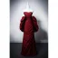 Chic / Beautiful Burgundy Prom Dresses 2025 A-Line / Princess Strapless Puffy Short Sleeve Backless Floor-Length / Long Prom Formal Dresses