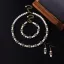 Vintage Medieval Blanco Perla Rhinestone Gala Pendientes Collares Pulseras Accesorios 2025
