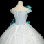Fashion Sky Blue Beading Sequins Prom Dresses 2022 Ball Gown Ruffle Off-The-Shoulder Sleeveless Backless Floor-Length / Long Prom Formal Dresses