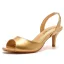 Modest / Simple Gold Casual Summer Womens Sandals 2023 6 cm Stiletto Heels Open / Peep Toe Sandals High Heels
