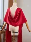 Vintage / Retro Burgundy Evening Party Prom shawl Jackets & wraps 2024
