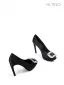 Mooie / Prachtige Zwarte Rhinestone Gala Pumps 2025 10 cm Naaldhakken / Stiletto Spitse Neus Pumps Hoge Hakken