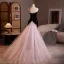 Sexy Black Pearl Trumpet / Mermaid Evening Dresses 2025 Strapless Sleeveless Backless Floor-Length / Long Evening Party Formal Dresses