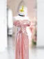 Charming Champagne Beading Evening Dresses 2025 Trumpet / Mermaid Off-The-Shoulder Sleeveless Backless Sweep Train Evening Party Formal Dresses