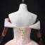 Charmant Dégradé De Couleur Rougissant Rose Robe De Bal 2022 Robe Boule De l'épaule Perlage Paillettes Sans Manches Dos Nu Longue Robe De Ceremonie