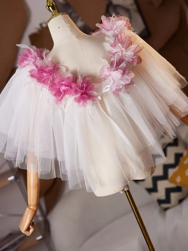 Chic / Beautiful White Appliques Prom shawl 2025 Tulle