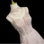 Scintillantes Rougissant Rose Perlage Faux Diamant Paillettes Robe De Bal 2025 Princesse Col Haut Sans Manches Dos Nu Longue Robe De Ceremonie