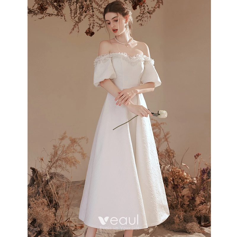 women's ivory dresses Baltic Born Womens Arlene Shimmer Gown | Ivory