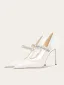 Elegante Weiß Strass Pailletten Brautschuhe 2025 10 cm Stilettos Spitzschuh Hochzeit Hochhackige