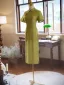 Chinese style Clover Green Summer Tea-length Cheongsam Trumpet / Mermaid 2024 High Neck Short Sleeve