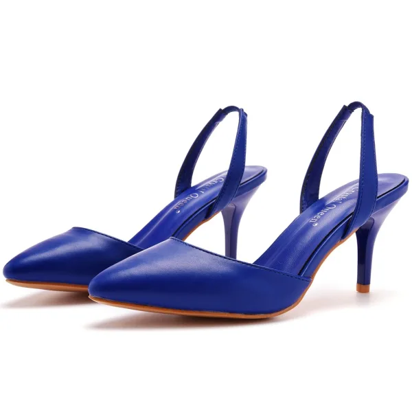Chic / Beautiful White Street Wear Womens Sandals 2023 7 cm Stiletto Heels Pointed Toe Sandals High Heels