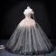 Charmant Dégradé De Couleur Rougissant Rose Robe De Bal 2022 Robe Boule De l'épaule Perlage Paillettes Sans Manches Dos Nu Longue Robe De Ceremonie