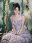 Flower Fairy Multi-Colors Appliques Prom Dresses 2026 A-Line / Princess Spaghetti Straps Sleeveless Backless Floor-Length / Long Prom Formal Dresses