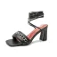 Sexy Brown Street Wear Womens Sandals 2022 Ankle Strap 7 cm Stiletto Heels Pointed Toe Sandals High Heels
