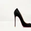 Sexig Svarta Mocka Röd Sula Afton Pumps 2023 Läder 12 cm Stilettklackar Spetsiga Pumps Högklackade