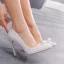 Elegante Weiß Perle Brautschuhe 2022 11 cm Stilettos Spitzschuh Hochzeit Pumps Hochhackige