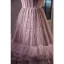 Elegant Lavender Beading Cascading Ruffles Prom Dresses 2023 A-Line / Princess Strapless Sleeveless Backless Floor-Length / Long Prom Formal Dresses
