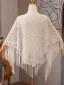 Vintage / Retro Beige Knitting Tassel Prom shawl 2025