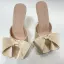 Chic / Beautiful Purple Satin Prom Bow Womens Sandals 2022 13 cm Stiletto Heels Open / Peep Toe Sandals High Heels