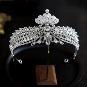 Bling Bling Argenté Perle Faux Diamant Alliage Accessoire Cheveux Mariage Bijoux Mariage 2023
