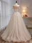 Modern / Fashion White Pearl Appliques Sequins Prom Dresses 2023 A-Line / Princess Spaghetti Straps Sleeveless Backless Floor-Length / Long Prom Formal Dresses