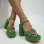 Roman Black Street Wear Rhinestone Womens Sandals 2022 10 cm Thick Heels Open / Peep Toe Sandals High Heels
