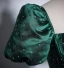 Vintage / Retro Dark Green Satin Prom Dresses 2024 Ball Gown Square Neckline Short Sleeve Backless Bow Floor-Length / Long Prom Formal Dresses