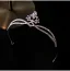 Sjarmerende Sølv Rhinestone Bryllup Har Tilbehor Krone 2024