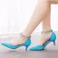 Chic / Beautiful Sky Blue Evening Party Womens Shoes 2023 Pearl Rhinestone Tassel Ankle Strap 5 cm Stiletto Heels Pointed Toe Womens Shoes High Heels