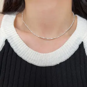 Modest Simple Silver Sterling Silver Necklaces Accessories 2023