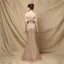 Charming Gold Sequins Evening Dresses 2022 Trumpet / Mermaid Off-The-Shoulder Sleeveless Backless Floor-Length / Long Evening Party Formal Dresses