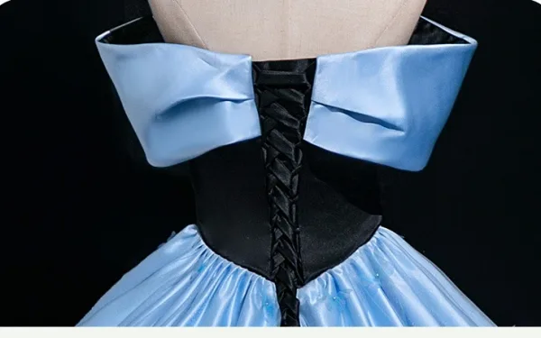 Elegant Pool Blue Prom Dresses 2025 Ball Gown Strapless Sleeveless Backless Floor-Length / Long Prom Formal Dresses