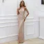 Charming Black Evening Dresses 2022 Trumpet / Mermaid High Neck Sleeveless Beading Sequins Floor-Length / Long Evening Party Formal Dresses