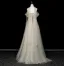Chic / Belle Vert Cendré Perlage Paillettes Appliques Robe De Bal 2026 Princesse De l'épaule Manches Courtes Dos Nu Longue Robe De Ceremonie